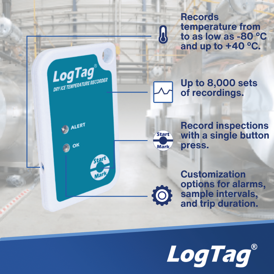 LogTag TRIL-8 Dry Ice Temperature Data Logger – image 3