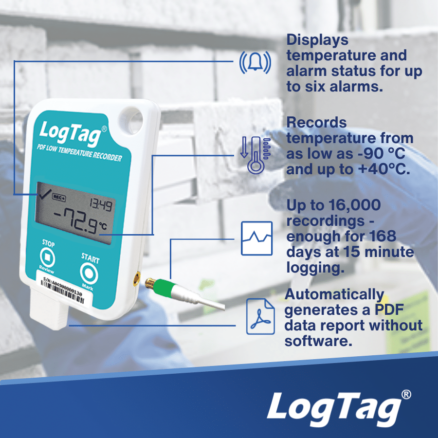 LogTag UTREL-16F Ultra-Low Temperature Data Logger – image 3