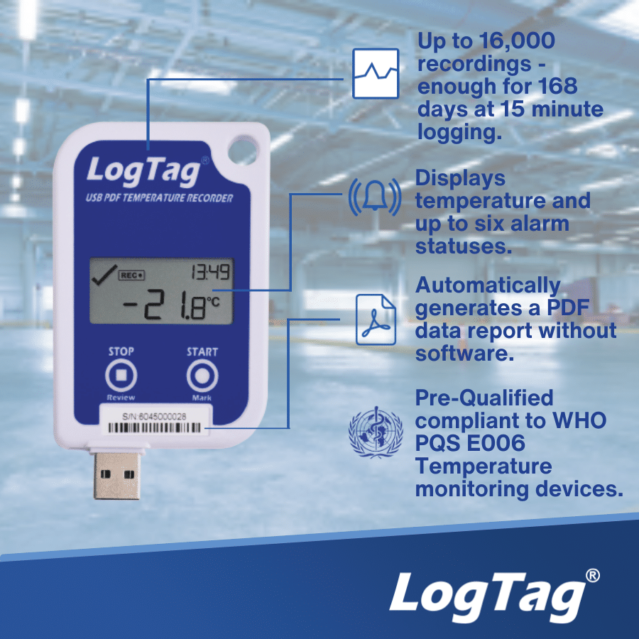 LogTag UTRID-16 USB Temperature Data Logger – image 3